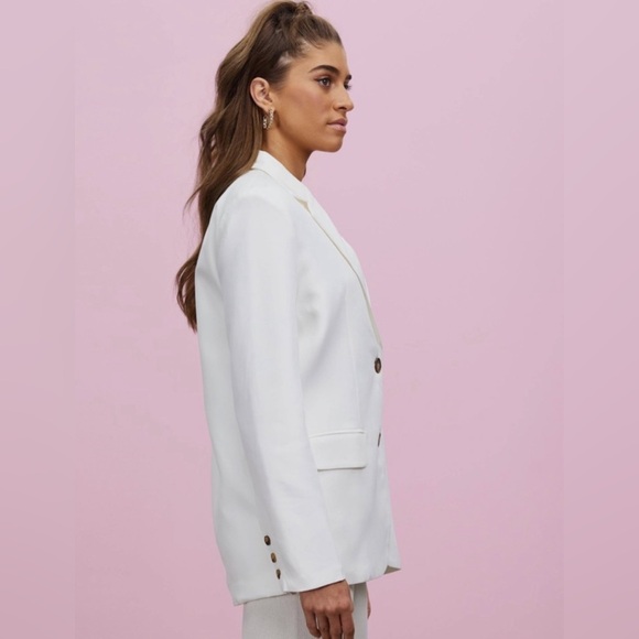SNDYS Tailored White Blazer size XL - Picture 2 of 4